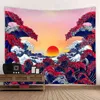 Sun God Tapestry Descerdelic Mandala Wall Hanging Elegant Boho Hippie Tapestries Nordic Home Decor J220804