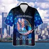 Camisas casuais masculinas Mens praia de manga curta Firefighters 911 Never Forget Aloha 3D Print Hawaiian Cirt