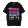 Mens T-shirts Anime Chainsaw Man Power Blood t Shirts Men Women Oversized Short Sleeve T-shirt Streetwear