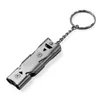Sublimation Maker Stainless Steel Whistles Outdoors Double-tube Lifeguard Whistle Outdoor High Frequency Whistle for Help Camp Gear Black C