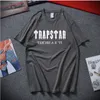 Projektant Nowa marka Trapstar Fashion Men's T-shirts Ubranie xs-2xl męskie moda moda mężczyzna bawełna druk swobodny luźne teeshirt swobodny styl letni top