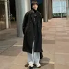 يمتزج صوف الرجال في فصل الشتاء معطف الصوف البازلاء Jaket Men Overcoat كوري صُنع الببش الصلب ألوان Windbreaker سميكة على الطراز البريطاني Viol22 T220810