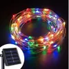 LED Solar Light Outdoor Impermeabile Fata Ghirlanda String Lights Festa di Natale Giardino Lampada solare Decorazione 7/12/22/32 M D2.0