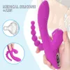 Nuovo 3in1 Sucking Vibratore Dildo per le donne Palline anali Plug G-Spot Vagina Masturbazione Massaggiatore Giocattoli sexy femminili per adulti