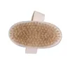 Stock Bath Brush Dry Skin Body Soft Natural Bristle SPA The Brush Wooden Bath Shower Bristle Brush SPA Body Brushs Without Handle GG0630