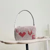 7A+ Strass Diamond Shoulder Bags Luxurys Designers Bag Shimmer Glitter Handbag Messenger Totes Women Bags Vintage Crossbody Clutch Lady Party Tote