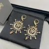 Novo projetado crânios aranha pingentes colar feminino senhoras vintage latão colares brinco designer jóias 035263s