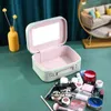 Korea Fashion Lovely Cosmetic Case Portable Home Storage Case Cosmetic Bag stor kapacitet Rese Wash 220518