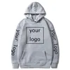 DIY Custom Hoodies Family Team Image Print Long Sleeve XS 4XL Oversized Hoody Tops Unisex Casual Sport Clothes Sweatshirts 220722