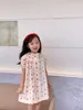 Summer Kids Girls Floral Dress Baby Girl short sleeve Lace Princess Dresses Children party clothing high quality23234581064875