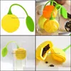 Coffee Tea Tools Drinkware Kitchen Dining Bar Home Garden 1 Piece Sile Drinker Teapot Diffuser Herb Leaf Lemon Filter Spoon Accessories T