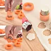 12 Pieces Stainless Steel Cookie Cutter Vegetable Flower Shape Cake Cutting Mold Set DIY Cookie Biscuit Cutting-Shape Tools