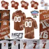 2022 PERSONALIZZATO Texas Longhorns Maglia da calcio 2 Roschon Johnson 6 Devin Duvernay 16 Jake Smith 21 Whittington 7 Caden Sterns 36 Jacoby Jones