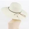 2022 nouveau été dames en plein air voyage chapeau de soleil Panama Style doux chapeau de paille mode dôme plage chapeau Protection UV grand bord