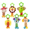 Baby Rattles Mobiles Toddler Toys Bed Hanging Toys For born Baby Soft Bed Bell Animal Musical Montessori Mobile Rattles Gift 220531