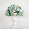 Decoratieve bloemen kransen 35 cm grote kunstmatige bloementafel middelpunt bruiloft decor weg lood bouquet zijden rose pieon ball party evenement