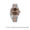 Rolesx Uxury Watch Date GMT Olexs Mens Watch för Datejust ES 41mm OysterSteel Wrist AAA Automatiska mekaniska män Relojes Hombre Clock