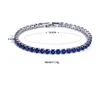 Bracelets de t￪nis J￳ias de joias de luxo de 4mm de 4 mm de zirc￴nia c￺bica Iced Chain Crystal Wedding Bracelet for Momen Men Gold Sier Drop Delivery 2021 Wzabk