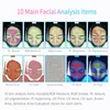 Macchina per l'analisi dei test cutanei Analizzatore per la pelle di bellezza Fotocamera Magic Mirror Face Scanner Sistema di diagnosi facciale professionale