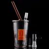 Mini Glass Bongs Portable Beaker Hookah Bubbler Bong McDonald Cup Thick Water Pipes Oil Rigs Ash Catcher with 14mm