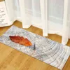 Długa mata kuchenna dywan z nadrukiem z mikrofibry antypoślizgowe dywaniki kuchenne zmywalny łazienka chłonne dywany dywan wycieraczka wejściowa do domu L220627