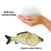 Catnip Toys Simulation Plush Fish Shape Doll Interactive Pets Pillow Chew Bite Supplies for Cat Kitty Kitten Flop Toythe
