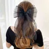 Grand Organza Arc Épingles À Cheveux Accessoires De Cheveux Doux Net Fil Surdimensionné Pince À Cheveux D'été Femme Filles Coréenne Cheveux Poignées Coiffe AA220323