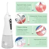 5 Modos Irrigador oral FLOSS DE FLOSSOR DE ÁGUA USB PORTÁVEL FLOSS DENTAL 300ML LIMPADOR DE DENTES WHITENER com 6 bocais de jato 220513