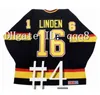 Q888 Vintage 1989 Stanley Cup Hockey Jersey 34 Miikka Kiprusoff 2 Al Macinnis 12 Jarome Iginla 9 Lanny 30 Mike Vernon 14 Theoren Fleury
