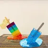 Dekorativa Objekt Figuriner 1pc Smältande Glass Skulptur Miniatyrharts Hantverk Realistisk Konstgjorda Lollipop Popsicle Hem Desk Inredning