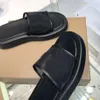 Designer Slippers Embroidered Leather Mesh Slipper Men Women Lattice Slides Platform Sandals Flat Brown Rubber Flip Flops WIth Box