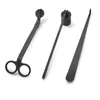 Party Favors 3 in 1 Candle Accessory Set Black Silver Golden Candles Snuffer Wick Trimmer & Dipper for Candle Lovers DH6666