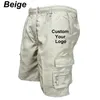 Mode Herr Custom Your Cargo Shorts Sida Flera fickor Herr Lös arbete Casual Korta Byxor Man Sommar Utomhus S 220628