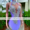 Блестящее платье Purple Permaid Prom с пером 2K22 Pop Girls Gutders Gowns Gala Встречайте выпускную одежду для вечера 314p