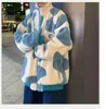 Maglioni da uomo Giacca in velluto di agnello Versione coreana maschile di Harajuku Tendenza Ispessimento invernale Coppia Abbigliamento Streetwear Top Camicia Felpa per giovaniM