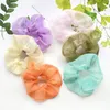 Temperament Mesh Hairbands Rubber Band Koreaanse Effen Kleur Grote Darm Haarring Scrunchy Accessoires