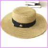 Projektantka słomiana czapki czapki dla kobiet męskie pszczoły projektanci damskie dopasowane czapki mężczyzn Mężczyzny kasetowe czapka czapka czapka 2206273d