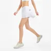 Esportes LuLu Shorts de fitness femininos saias plissadas anti luz ao ar livre secagem rápida saia de tênis respirável corrida treinamento de fitness curto roupas de ginástica