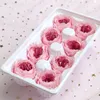 8st/låda eviga blommor A Grad Austin Roses 4-5 cm DIY Valentine Day Mother Gift Wedding Decoration Heminredning 220425