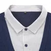 Blusas masculinas super grandes homens de outono férias férias de duas peças de malha de malha Cardigan Casual Casual Casual Plus Size 2xl -5xl 6xl 7xlmen