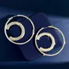 Gold Hoop Earrings Designers Jewelry 5cm Stud arock C inring 925 Silver with Box