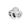 925 Sterling Silver Dangle Charm Amour clé double amour coeur forme Perles Perle Fit Pandora Charms Bracelet DIY Bijoux Accessoires