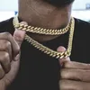Collana a catena in oro rapper da uomo Collana cubana Miami grosso Enorme fatturato hip hop Costume1276533