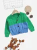 Toddler Boys Colorblock Button Front Cardigan SHE01
