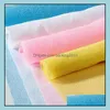 Bath Brushes Sponges Scrubbers Bathroom Accessories Home Garden 30*90Cm Salux Nylon Japanese Exfoliating Beauty Skin Shower Wash Cloth To