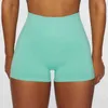 Gym Hög midja träning Push Up Sports Shorts Women Summer Seamless Fitness Yoga Biker Clothing Peach Hip Leggings J220706