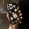 Bling Diamond Glitter Phone Telefle Pose Telefle Rhinestone 3D Flower Perfume Bottle Bottle dla iPhone'a 11 12 13 Pro Max Xsmax