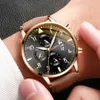 Роскошные кварцевые часы Автоматическая дата набрал кожаный ремень для мужчин 2022 Новый повседневный открытый спортивный часы наручные часы