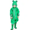 Cartoon-Frosch-Regenmäntel, einteiliger Regenanzug für Kinder, Unisex, Kleinkinder, wasserdicht, reflektierend, Regenmantel, Overall