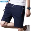 Treesolo est Summer Casual Shorts Hommes Coton Style De Mode Solide Hommes Shorts Bermudes Shorts De Plage Plus La Taille 5xl Court Pour Homme 210322